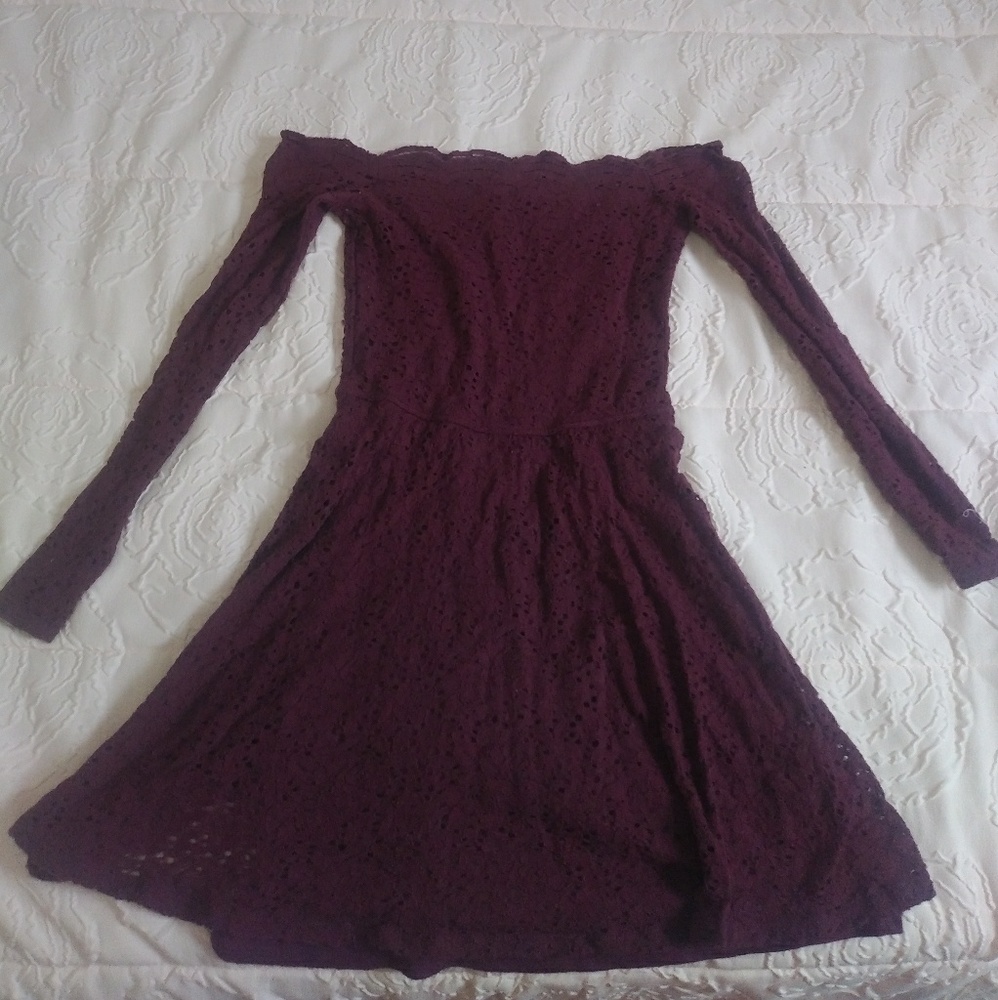 Burgundy Hollister dress